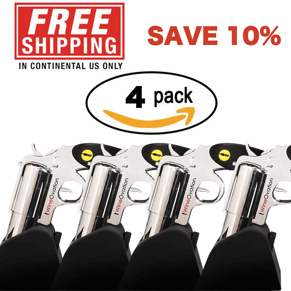 Wine Gun Chrome - 4 Pack Special - Save 10%
